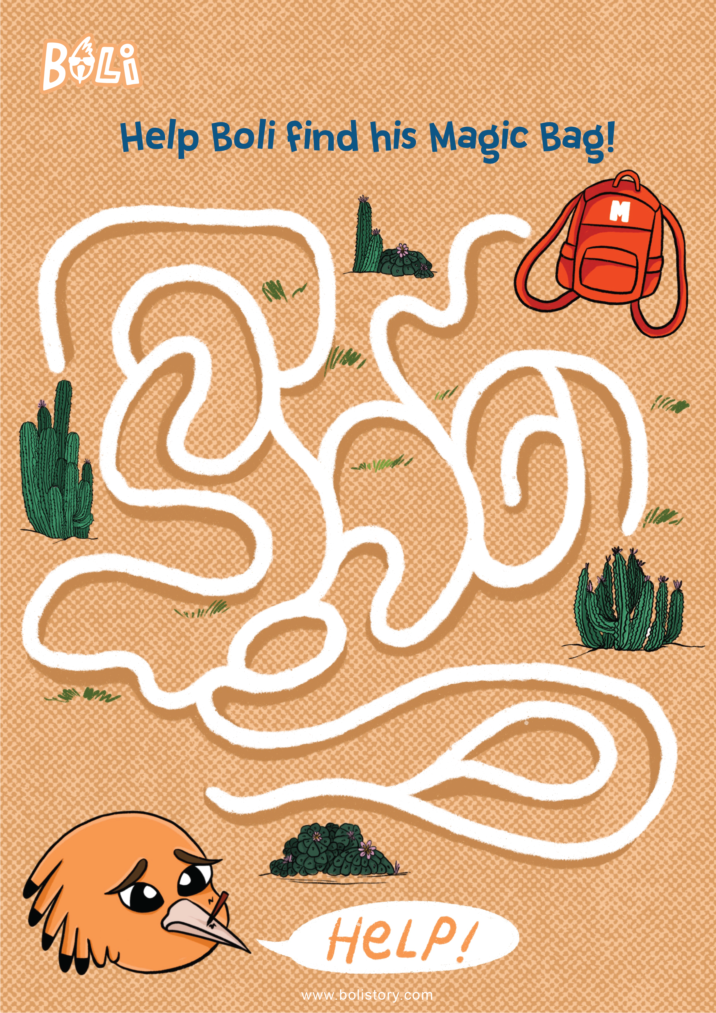 Free Boli Printables, Maze, Kids Books